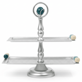 AKDC 2 - Tier Rectangular Metal Candy Serving Stand – Luxury Multi - Level Display Tray for Desserts Sweets & Event Presentation – 33x13 cm & 28x13 cm - Al Kabayel Discount CentreAKDC 2 - Tier Rectangular Metal Candy Serving Stand – Luxury Multi - Level Display Tray for Desserts Sweets & Event Presentation – 33x13 cm & 28x13 cmServing TraysAKDCAl Kabayel Discount Centre