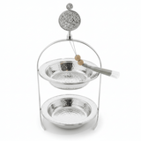AKDC 2 - Tier Round Metal Candy Display Stand – Premium Dessert Server for Parties & Gatherings – 35 cm - Al Kabayel Discount CentreAKDC 2 - Tier Round Metal Candy Display Stand – Premium Dessert Server for Parties & Gatherings – 35 cmServing TraysAKDCAl Kabayel Discount Centre
