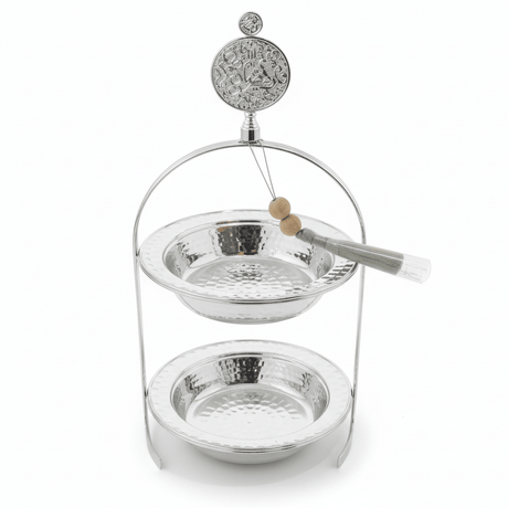 AKDC 2 - Tier Round Metal Candy Display Stand – Premium Dessert Server for Parties & Gatherings – 35 cm - Al Kabayel Discount CentreAKDC 2 - Tier Round Metal Candy Display Stand – Premium Dessert Server for Parties & Gatherings – 35 cmServing TraysAKDCAl Kabayel Discount Centre