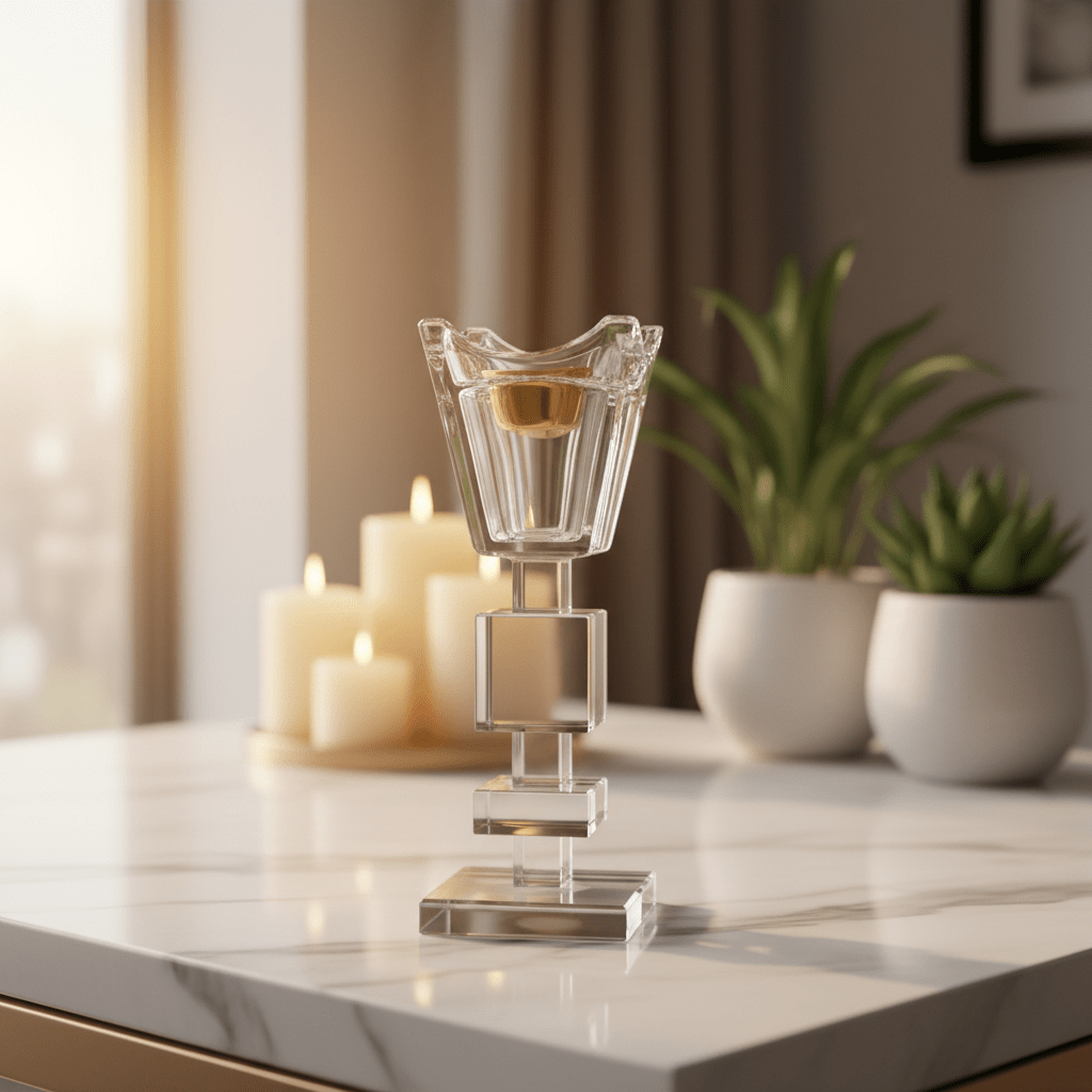 AKDC 20cm Large Premium Glass Incense Burner for Relaxation, Meditation, and Elegant Home Decoration - Al Kabayel Discount CentreAKDC 20cm Large Premium Glass Incense Burner for Relaxation, Meditation, and Elegant Home DecorationIncense BurnerAKDCAl Kabayel Discount Centre