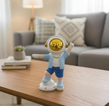 AKDC 21cm Ceramic Astronaut Figurine in White with Blue Accents | Modern Space - Themed Home & Office Décor - Al Kabayel Discount CentreAKDC 21cm Ceramic Astronaut Figurine in White with Blue Accents | Modern Space - Themed Home & Office DécorHome Décor AccentsAKDCAl Kabayel Discount Centre