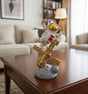 AKDC 22cm Ceramic Astronaut Balancing on Satellite Décor in White with Gold | Futuristic Artistic Home Accent - Al Kabayel Discount CentreAKDC 22cm Ceramic Astronaut Balancing on Satellite Décor in White with Gold | Futuristic Artistic Home AccentHome Décor AccentsAKDCAl Kabayel Discount Centre