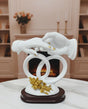 AKDC 23×23cm Ceramic Hands Sculpture in White with Gold Detailing | Luxury Modern Art Home Decoration Piece - Al Kabayel Discount CentreAKDC 23×23cm Ceramic Hands Sculpture in White with Gold Detailing | Luxury Modern Art Home Decoration PieceHome Décor AccentsAKDCAl Kabayel Discount Centre