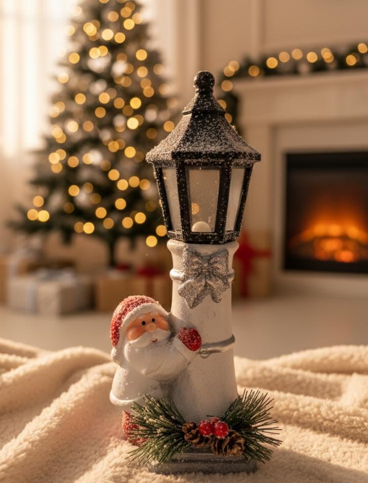 AKDC 24cm Santa Lantern Christmas Décor | Mini Red Lantern with Santa Figure Display - Al Kabayel Discount CentreAKDC 24cm Santa Lantern Christmas Décor | Mini Red Lantern with Santa Figure DisplayHome Décor AccentsAKDCAl Kabayel Discount Centre