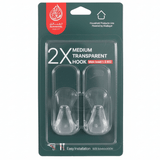 AKDC 2PCS Medium Transparent Removable Sticky Hooks 3×8×3cm – Heavy Duty Clear Adhesive Wall Hooks - Al Kabayel Discount CentreAKDC 2PCS Medium Transparent Removable Sticky Hooks 3×8×3cm – Heavy Duty Clear Adhesive Wall HooksOrganizers & AccessoriesAKDCAl Kabayel Discount Centre