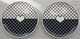 AKDC 2pcs Round Ceramic Cake Plate 20cm, Black/White - Al Kabayel Discount CentreAKDC 2pcs Round Ceramic Cake Plate 20cm, Black/WhitePlatesAKDCAl Kabayel Discount Centre