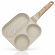 AKDC 3 - in - 1 Multi - Section Non - Stick Pan with Wooden Handle – Beige, 20 cm - Al Kabayel Discount CentreAKDC 3 - in - 1 Multi - Section Non - Stick Pan with Wooden Handle – Beige, 20 cmFrying Pan & Grill PanAKDCAl Kabayel Discount Centre