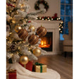 AKDC 3 - Piece Brown Christmas Hanging Ball Décor Set – Elegant Leaf Pattern Ornaments for Tree Decoration - Al Kabayel Discount CentreAKDC 3 - Piece Brown Christmas Hanging Ball Décor Set – Elegant Leaf Pattern Ornaments for Tree DecorationHome Décor AccentsAKDCAl Kabayel Discount Centre