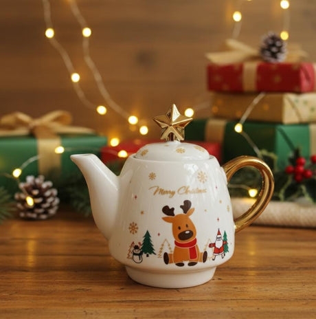 AKDC 3 - Piece Christmas Ceramic Tea Pot & Mug Gift Set – Elegant Festive Design, Perfect for Holiday Tea Parties & Gifting - Al Kabayel Discount CentreAKDC 3 - Piece Christmas Ceramic Tea Pot & Mug Gift Set – Elegant Festive Design, Perfect for Holiday Tea Parties & GiftingHome Décor AccentsAKDCAl Kabayel Discount Centre