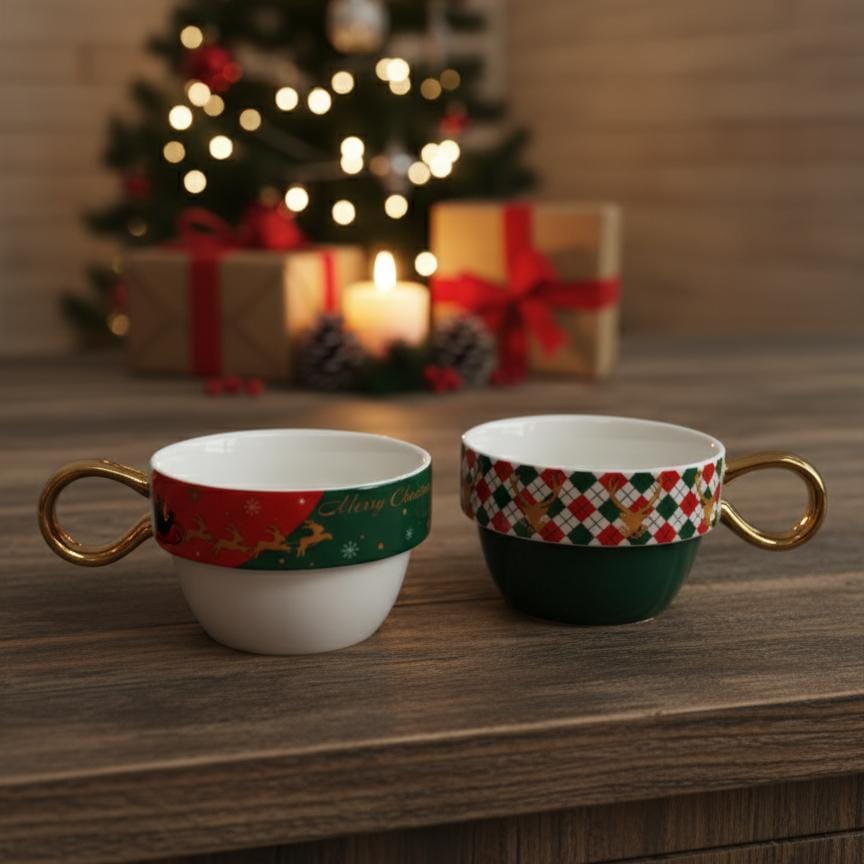 AKDC 3 - Piece Christmas Ceramic Tea Pot & Mug Gift Set – Elegant Festive Design, Perfect for Holiday Tea Parties & Gifting - Al Kabayel Discount CentreAKDC 3 - Piece Christmas Ceramic Tea Pot & Mug Gift Set – Elegant Festive Design, Perfect for Holiday Tea Parties & GiftingHome Décor AccentsAKDCAl Kabayel Discount Centre
