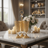 AKDC 3 - Piece Gold Cutlery Organizer Stand Set – Luxury Utensil Holder for Dining Table 30 cm - Al Kabayel Discount CentreAKDC 3 - Piece Gold Cutlery Organizer Stand Set – Luxury Utensil Holder for Dining Table 30 cmOrganizers & AccessoriesAKDCAl Kabayel Discount Centre