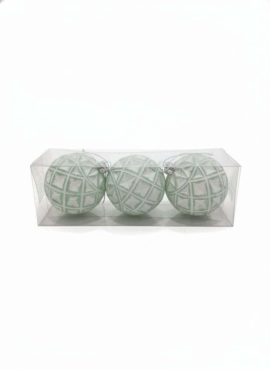 AKDC 3 - Piece Gold & White Christmas Hanging Ball Décor with Green Accents – Elegant Holiday Ornament Set - Al Kabayel Discount CentreAKDC 3 - Piece Gold & White Christmas Hanging Ball Décor with Green Accents – Elegant Holiday Ornament SetHome Décor AccentsAKDCAl Kabayel Discount Centre