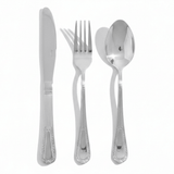 AKDC 3 Piece Stainless Steel Cutlery Set Including Knife Dinner Spoon and Fork Compact and Durable Dining Set 20x20x23 cm - Al Kabayel Discount CentreAKDC 3 Piece Stainless Steel Cutlery Set Including Knife Dinner Spoon and Fork Compact and Durable Dining Set 20x20x23 cmKitchen Utensils & GadgetsAKDCAl Kabayel Discount Centre