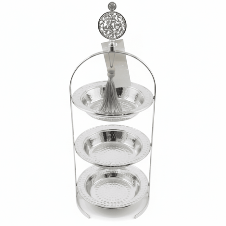 AKDC 3 - Tier Round Metal Candy Serving Stand – Luxury Multi - Level Display Rack for Desserts Sweets & Events – 45 cm - Al Kabayel Discount CentreAKDC 3 - Tier Round Metal Candy Serving Stand – Luxury Multi - Level Display Rack for Desserts Sweets & Events – 45 cmServing TraysAKDCAl Kabayel Discount Centre