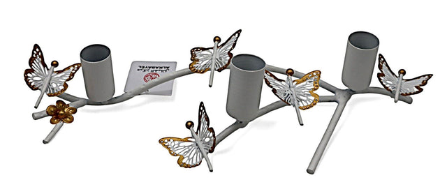 AKDC 3 - Way Metal Candle Holder – Decorative Butterfly - Themed Table Centerpiece for Elegant Ambience - Al Kabayel Discount CentreAKDC 3 - Way Metal Candle Holder – Decorative Butterfly - Themed Table Centerpiece for Elegant AmbienceHome Décor AccentsAKDCAl Kabayel Discount Centre