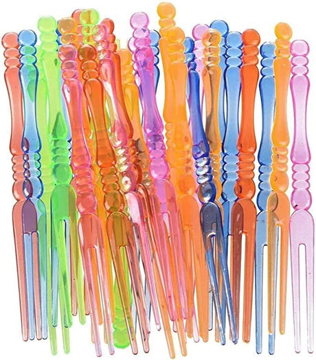AKDC 30pcs Plastic Party Fruit Fork 8.5cm, Multicolour - Al Kabayel Discount CentreAKDC 30pcs Plastic Party Fruit Fork 8.5cm, MulticolourDisposableAKDCAl Kabayel Discount Centre