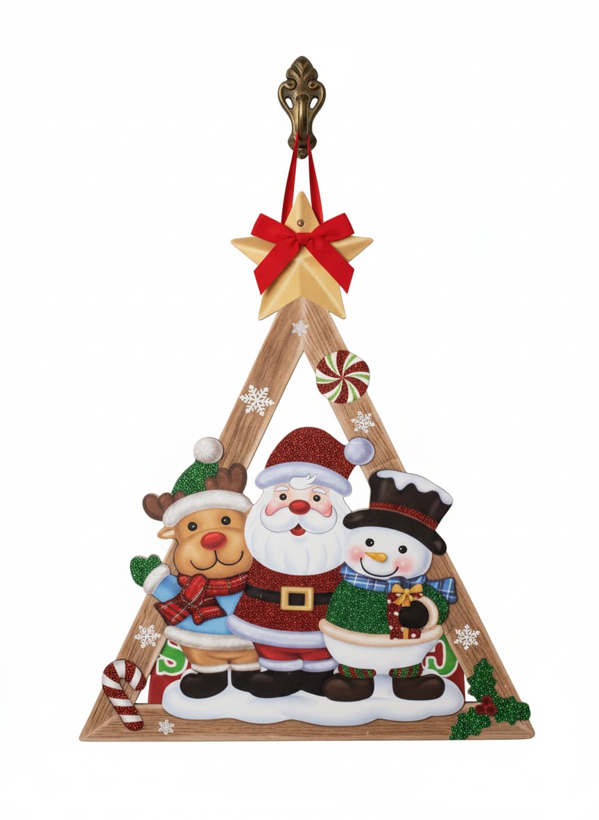 AKDC 35cm Festive XMAS Hanging Décor – Beautiful Santa & Snow Design Hanging Ornament for Holiday Home Decoration - Al Kabayel Discount CentreAKDC 35cm Festive XMAS Hanging Décor – Beautiful Santa & Snow Design Hanging Ornament for Holiday Home DecorationHome Décor AccentsAKDCAl Kabayel Discount Centre