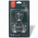 AKDC 3PCS Medium Transparent Removable Adhesive Hooks 3.8×4.6×2.5cm – Clear Strong Wall Sticky Hooks - Al Kabayel Discount CentreAKDC 3PCS Medium Transparent Removable Adhesive Hooks 3.8×4.6×2.5cm – Clear Strong Wall Sticky HooksOrganizers & AccessoriesAKDCAl Kabayel Discount Centre
