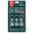 AKDC 3PCS Small Transparent Adhesive Hooks 2.2×6×2.3cm – Clear Multipurpose Wall Mount Hooks - Al Kabayel Discount CentreAKDC 3PCS Small Transparent Adhesive Hooks 2.2×6×2.3cm – Clear Multipurpose Wall Mount HooksOrganizers & AccessoriesAKDCAl Kabayel Discount Centre