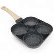 AKDC 4 - Compartment Non - Stick Egg Frying Pan with Wooden Handle – Black, 17 cm - Al Kabayel Discount CentreAKDC 4 - Compartment Non - Stick Egg Frying Pan with Wooden Handle – Black, 17 cmFrying Pan & Grill PanAKDCAl Kabayel Discount Centre