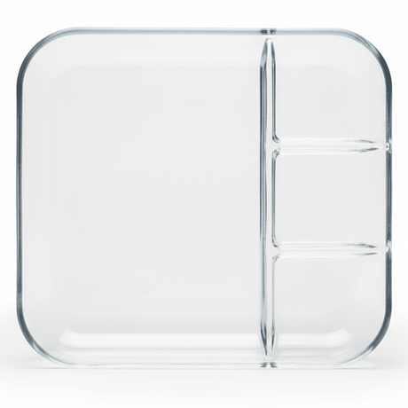 AKDC 4 - Compartment Square Glass Serving Plate – Sectioned Plate for Snacks, Dips, Appetizers & Party Serving 25×25 cm - Al Kabayel Discount CentreAKDC 4 - Compartment Square Glass Serving Plate – Sectioned Plate for Snacks, Dips, Appetizers & Party Serving 25×25 cmserving traysAKDCAl Kabayel Discount Centre