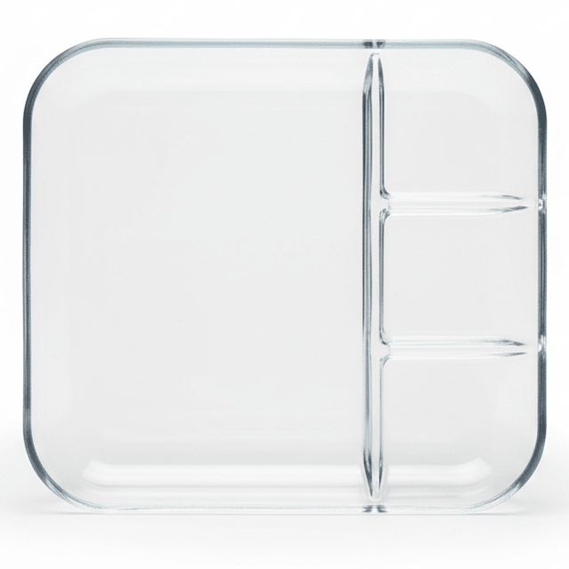 AKDC 4 - Compartment Square Glass Serving Plate – Sectioned Plate for Snacks, Dips, Appetizers & Party Serving 25×25 cm - Al Kabayel Discount CentreAKDC 4 - Compartment Square Glass Serving Plate – Sectioned Plate for Snacks, Dips, Appetizers & Party Serving 25×25 cmserving traysAKDCAl Kabayel Discount Centre