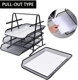 AKDC 4 Tier Mesh Letter Tray, Desk File Organizer Storage Sliding Paper Sorter, Desktop Document Holder - Al Kabayel Discount CentreAKDC 4 Tier Mesh Letter Tray, Desk File Organizer Storage Sliding Paper Sorter, Desktop Document HolderDocument TraysAKDCAl Kabayel Discount Centre