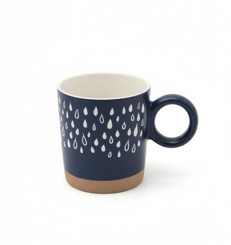 AKDC 400ml Blue Ceramic Mug with White & Brown Unique Pattern – Trendy Design Mug for Daily Use and Décor - Al Kabayel Discount CentreAKDC 400ml Blue Ceramic Mug with White & Brown Unique Pattern – Trendy Design Mug for Daily Use and DécorMugsAKDCAl Kabayel Discount Centre