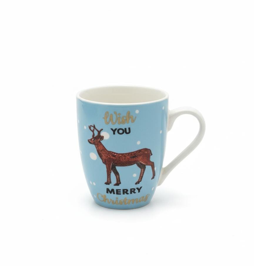 AKDC 400ml Blue & White Ceramic Mug with “Wish You Merry Christmas” Deer Design – Elegant Holiday Drinkware - Al Kabayel Discount CentreAKDC 400ml Blue & White Ceramic Mug with “Wish You Merry Christmas” Deer Design – Elegant Holiday DrinkwareMugsAKDCAl Kabayel Discount Centre