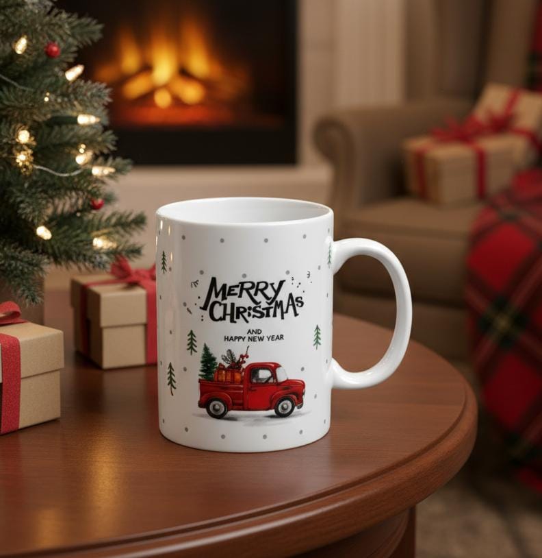 AKDC 400ml Ceramic Mug with Gift Car & Merry Christmas Design – White Holiday Cup for Festive Hot Drinks - Al Kabayel Discount CentreAKDC 400ml Ceramic Mug with Gift Car & Merry Christmas Design – White Holiday Cup for Festive Hot DrinksMugsAKDCAl Kabayel Discount Centre
