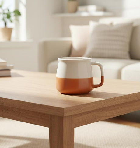 AKDC 400ml Dual - Tone Orange & Cream Ceramic Mug – Modern, Stylish, and Perfect for Warm Beverages - Al Kabayel Discount CentreAKDC 400ml Dual - Tone Orange & Cream Ceramic Mug – Modern, Stylish, and Perfect for Warm BeveragesMugsAKDCAl Kabayel Discount Centre