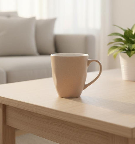 AKDC 400ml Light Baige Ceramic Mug with Dotted Design – Simple, Cute & Perfect for Any Occasion - Al Kabayel Discount CentreAKDC 400ml Light Baige Ceramic Mug with Dotted Design – Simple, Cute & Perfect for Any OccasionMugsAKDCAl Kabayel Discount Centre