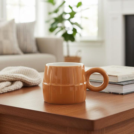 AKDC 400ml Vibrant Orange Ceramic Mug – Bold Solid Color Mug for Energetic and Fun Coffee Breaks - Al Kabayel Discount CentreAKDC 400ml Vibrant Orange Ceramic Mug – Bold Solid Color Mug for Energetic and Fun Coffee BreaksMugsAKDCAl Kabayel Discount Centre