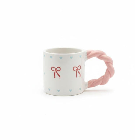 AKDC 400ml White Ceramic Mug with Soft Pink Bow Design – Stylish, Elegant & Ideal for Gifting or Daily Use - Al Kabayel Discount CentreAKDC 400ml White Ceramic Mug with Soft Pink Bow Design – Stylish, Elegant & Ideal for Gifting or Daily UseMugsAKDCAl Kabayel Discount Centre