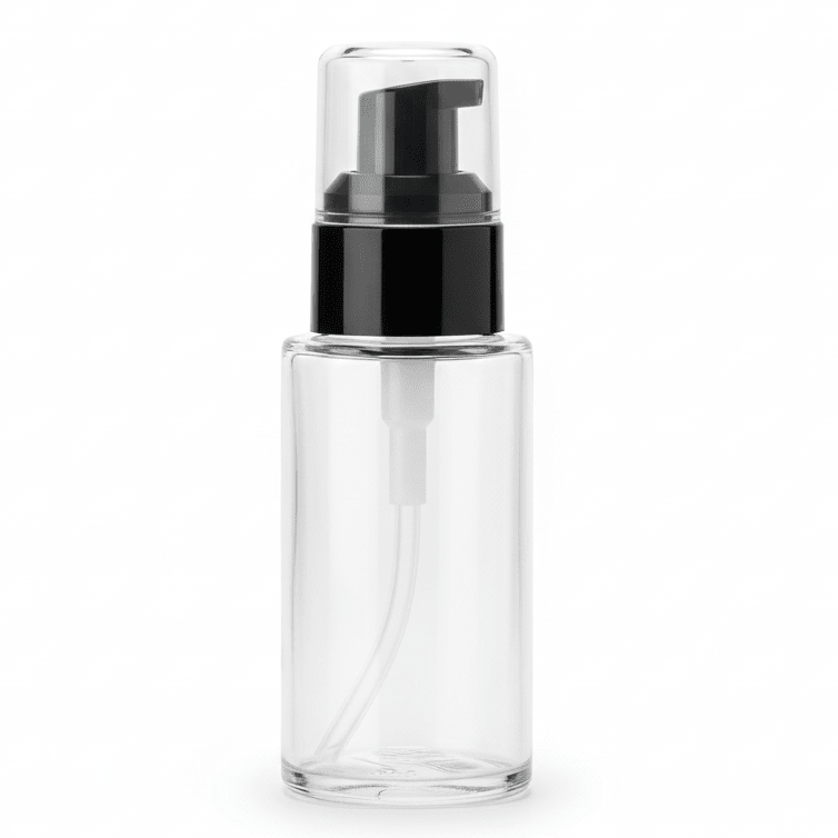 AKDC 40ml glass lotion bottle with black cap premium refillable cosmetic container skincare packaging - Al Kabayel Discount CentreAKDC 40ml glass lotion bottle with black cap premium refillable cosmetic container skincare packagingPerfume BottlesAKDCAl Kabayel Discount Centre