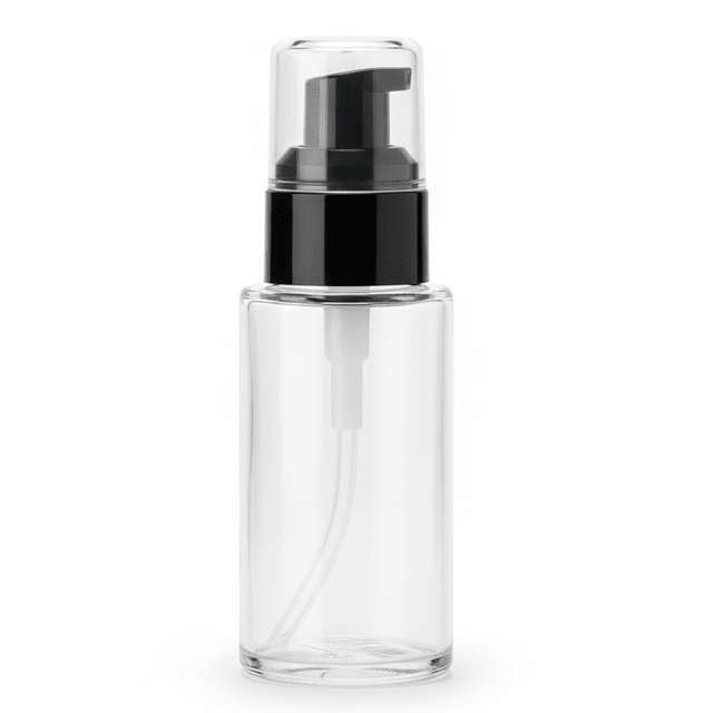 AKDC 40ml glass lotion bottle with black cap premium refillable cosmetic container skincare packaging - Al Kabayel Discount CentreAKDC 40ml glass lotion bottle with black cap premium refillable cosmetic container skincare packagingPerfume BottlesAKDCAl Kabayel Discount Centre