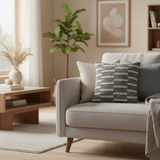 AKDC 42 cm Square Polyester Cushion – Green and White Striped Decorative Throw Pillow for Sofa Couch Bedroom and Home Decoration - Al Kabayel Discount CentreAKDC 42 cm Square Polyester Cushion – Green and White Striped Decorative Throw Pillow for Sofa Couch Bedroom and Home DecorationFloor Pillows & CushionsAKDCAl Kabayel Discount Centre