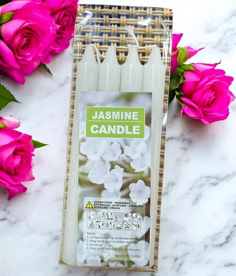 AKDC 4pcs Scented Candle - Jasmine 19cm - Al Kabayel Discount CentreAKDC 4pcs Scented Candle - Jasmine 19cmHome FragrancesAKDCAl Kabayel Discount Centre