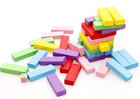 AKDC 54pcs Wooden Block Puzzle Playset, Multicolor Blocks - Al Kabayel Discount CentreAKDC 54pcs Wooden Block Puzzle Playset, Multicolor BlocksBoard GamesAKDCAl Kabayel Discount Centre