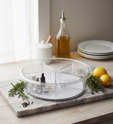 AKDC 6 - Compartment Rotating Acrylic Storage Organizer – Transparent Multipurpose Rack for Kitchen, Office & Vanity, 30.5×9 cm - Al Kabayel Discount CentreAKDC 6 - Compartment Rotating Acrylic Storage Organizer – Transparent Multipurpose Rack for Kitchen, Office & Vanity, 30.5×9 cmOrganizers & AccessoriesAKDCAl Kabayel Discount Centre
