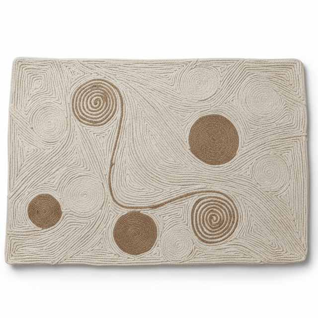 AKDC 60 x 40 cm Rectangular Cushion Cover – Beige Decorative Pillow Cover with Textured Abstract Swirl Design for Sofa Couch and Bedroom - Al Kabayel Discount CentreAKDC 60 x 40 cm Rectangular Cushion Cover – Beige Decorative Pillow Cover with Textured Abstract Swirl Design for Sofa Couch and BedroomFloor Pillows & CushionsAKDCAl Kabayel Discount Centre