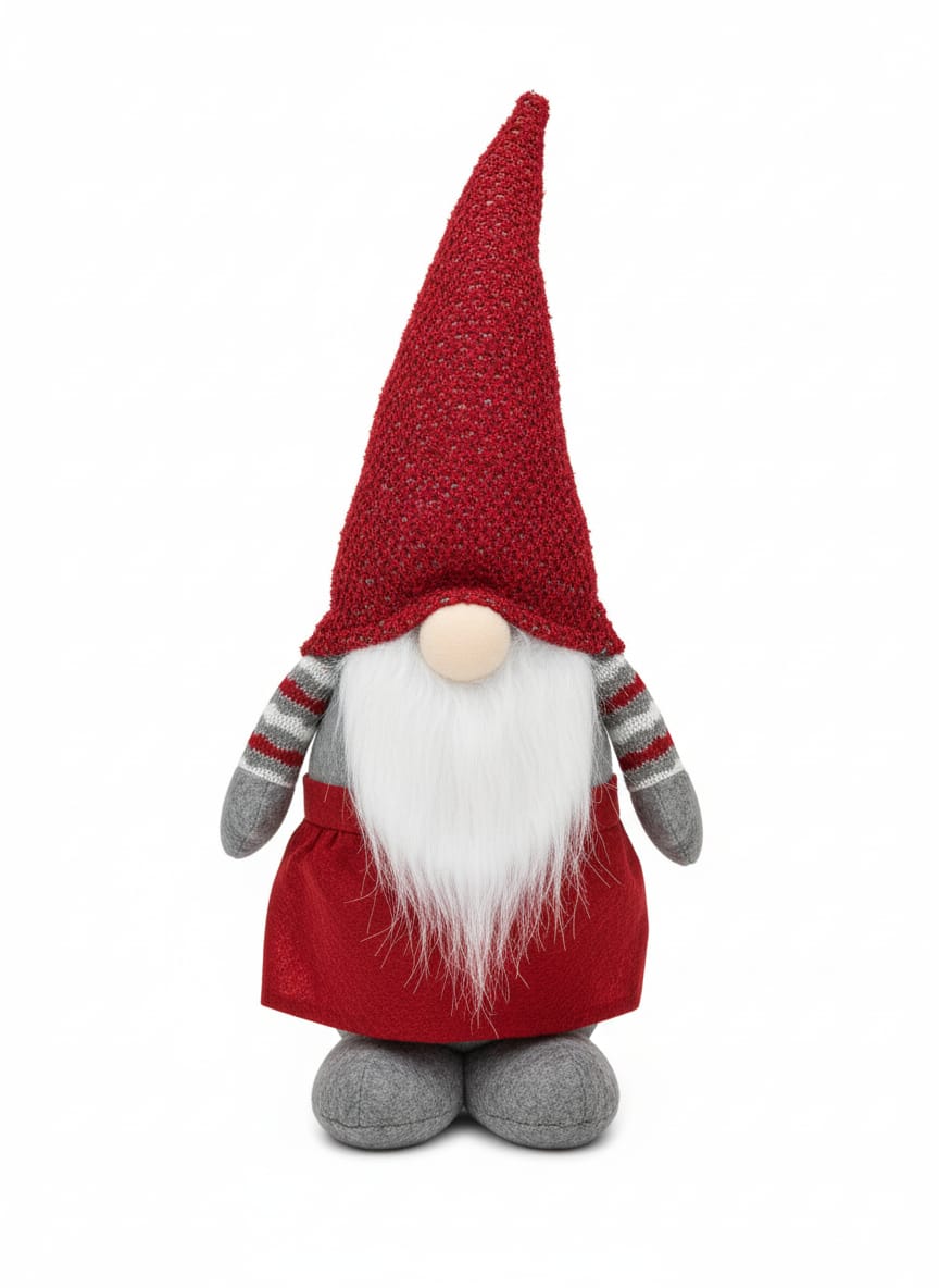 AKDC 60cm Christmas Gnome Figurine | Sweater Design with Soft Wool Beard in Red Color Décor - Al Kabayel Discount CentreAKDC 60cm Christmas Gnome Figurine | Sweater Design with Soft Wool Beard in Red Color DécorHome Décor AccentsAKDCAl Kabayel Discount Centre