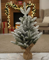 AKDC 63cm Deluxe Snowy Christmas Tree Décor | Frosted Pine Mini Tree for Festive Home Display - Al Kabayel Discount CentreAKDC 63cm Deluxe Snowy Christmas Tree Décor | Frosted Pine Mini Tree for Festive Home DisplayHome Décor AccentsAKDCAl Kabayel Discount Centre