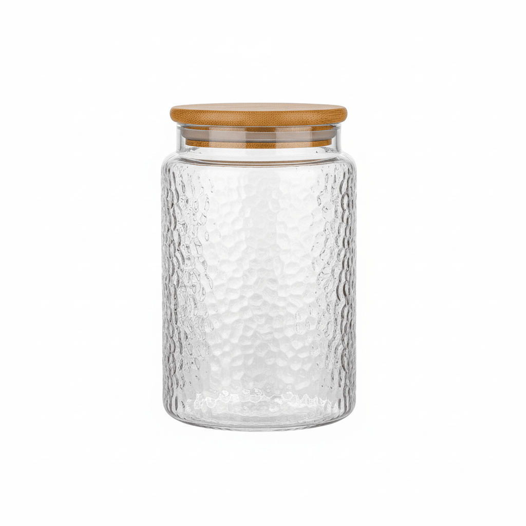 AKDC 800ml Glass Storage Jar with Natural Bamboo Lid Airtight Kitchen Organizer - Al Kabayel Discount CentreAKDC 800ml Glass Storage Jar with Natural Bamboo Lid Airtight Kitchen OrganizerFood ContainersAKDCAl Kabayel Discount Centre