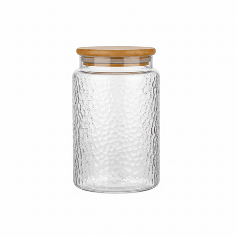 AKDC 800ml Glass Storage Jar with Natural Bamboo Lid Airtight Kitchen Organizer - Al Kabayel Discount CentreAKDC 800ml Glass Storage Jar with Natural Bamboo Lid Airtight Kitchen OrganizerFood ContainersAKDCAl Kabayel Discount Centre