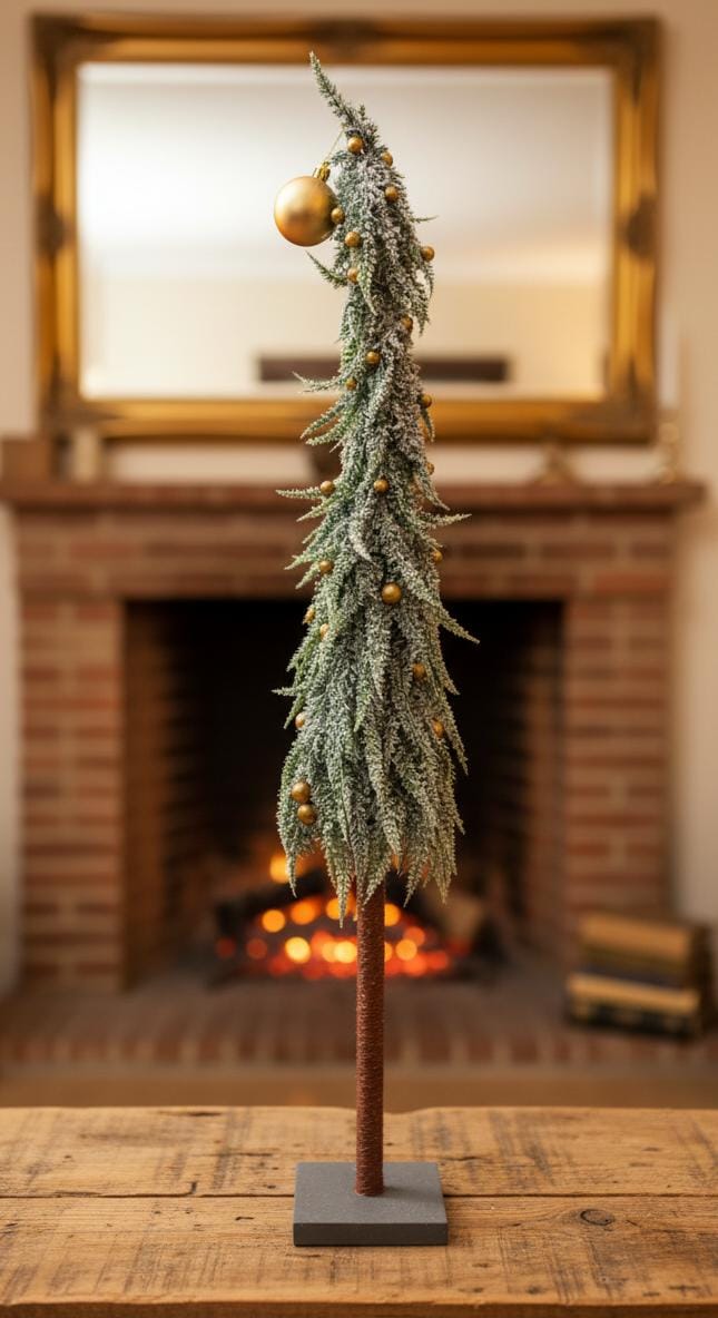 AKDC 80cm Christmas Décor Tree with Golden Hanging Balls | Festive Display Piece for Home Decoration - Al Kabayel Discount CentreAKDC 80cm Christmas Décor Tree with Golden Hanging Balls | Festive Display Piece for Home DecorationHome Décor AccentsAKDCAl Kabayel Discount Centre