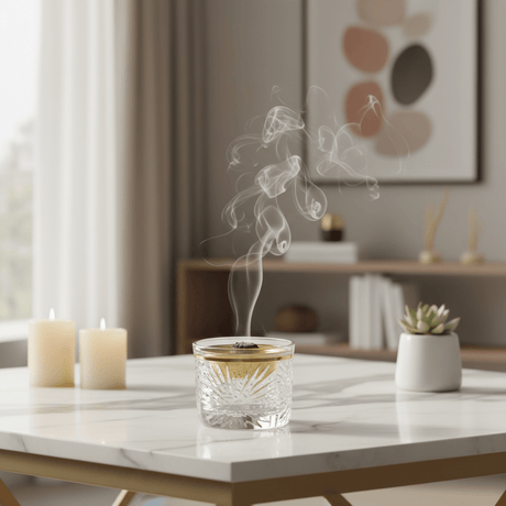 AKDC 8cm Small Crystal Incense Burner for Aromatherapy, Meditation, Relaxation, and Minimalist Home Décor Styling - Al Kabayel Discount CentreAKDC 8cm Small Crystal Incense Burner for Aromatherapy, Meditation, Relaxation, and Minimalist Home Décor StylingIncense BurnerAKDCAl Kabayel Discount Centre