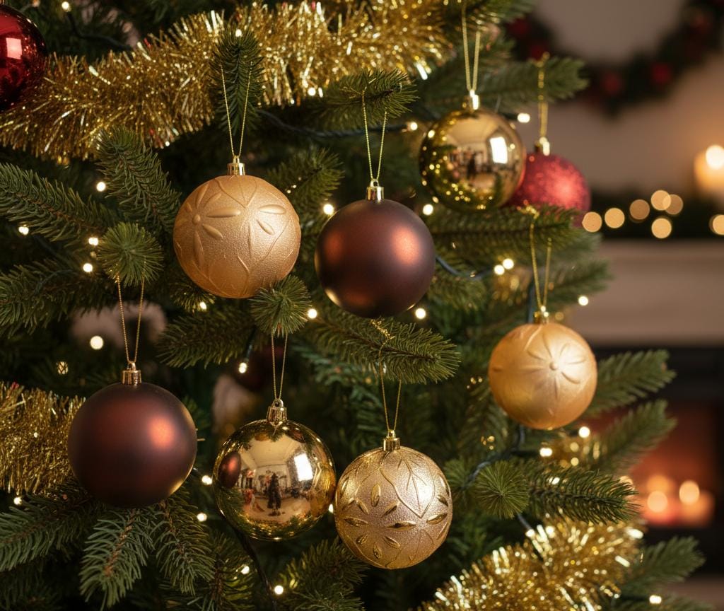 AKDC 8pcs Gold & Brown Christmas Bells Décor Set – 10cm Tree Ornaments for Elegant Festive Decoration - Al Kabayel Discount CentreAKDC 8pcs Gold & Brown Christmas Bells Décor Set – 10cm Tree Ornaments for Elegant Festive DecorationHome Décor AccentsAKDCAl Kabayel Discount Centre