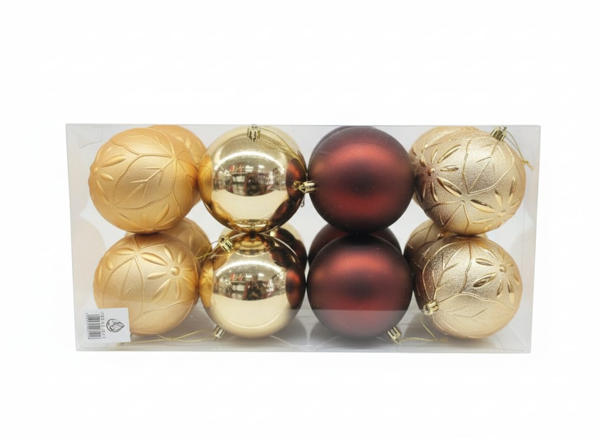 AKDC 8pcs Gold & Brown Christmas Bells Décor Set – 10cm Tree Ornaments for Elegant Festive Decoration - Al Kabayel Discount CentreAKDC 8pcs Gold & Brown Christmas Bells Décor Set – 10cm Tree Ornaments for Elegant Festive DecorationHome Décor AccentsAKDCAl Kabayel Discount Centre
