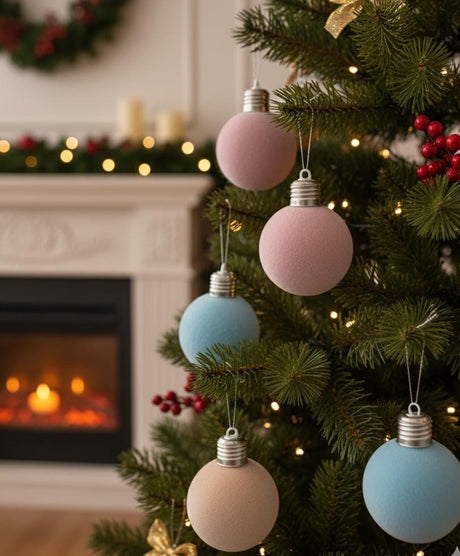 AKDC 9pcs Christmas Tree Bells Décor Set – Pink, Blue & Cream 8cm Hanging Ornaments for Tree Decoration - Al Kabayel Discount CentreAKDC 9pcs Christmas Tree Bells Décor Set – Pink, Blue & Cream 8cm Hanging Ornaments for Tree DecorationHome Décor AccentsAKDCAl Kabayel Discount Centre